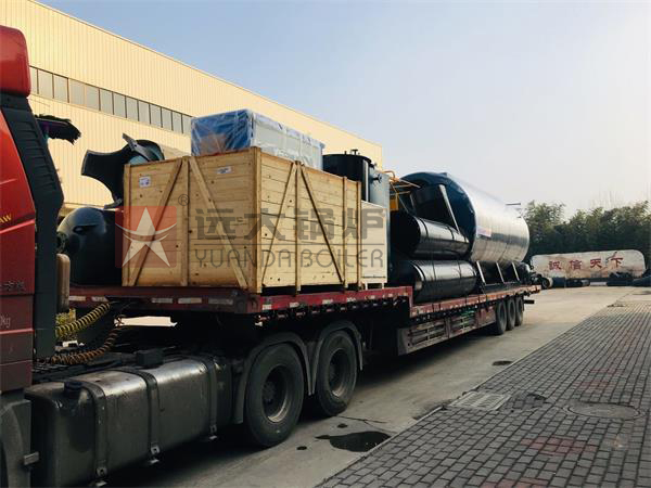 食品厂10吨燃气蒸汽锅炉发往广东肇庆