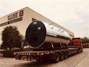 WNS型10吨燃气蒸汽锅炉发往广东珠海