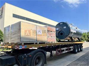 WNS型5吨燃油气蒸汽锅炉发往上海